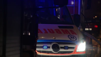Pożar na ulicy Stefczyka w Wejherowie