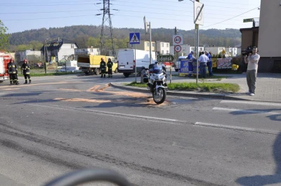 Wejherowo: Wypadek z udziałem policyjnej hondy