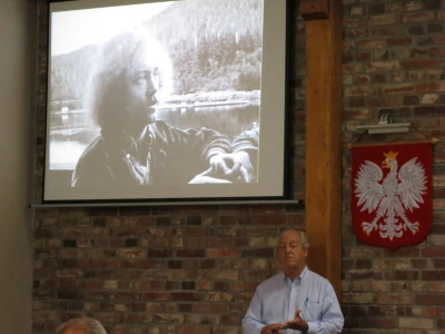 Dr Patrick Moore na spotkaniu w Choczewie