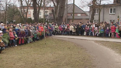 Inscenizacja wjazdu Jezusa (Niedziela Palmowa) fot. Damian Klechowicz