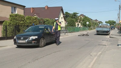 Potrącenie rowerzysty w Wejherowie