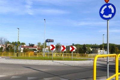 Wejherowskie rondo przed nadaniem imienia 'Gryfa Pomorskiego' - fot. Leszek Spigarski.