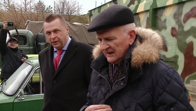 Otwarcie schronu w Muzeum Techniki Wojskowej 'Gryf' w Dąbrówce