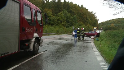 Wjechał wprost pod koła TIR-a