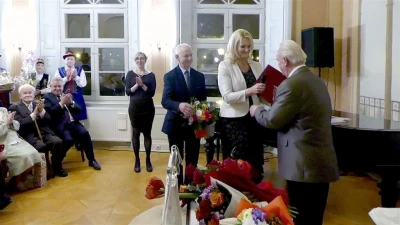Benefis Edmunda Szymikowskiego w Muzeum PiMK-P – 65 lat z haftem kaszubskim. Fot – Leszek Spigarski