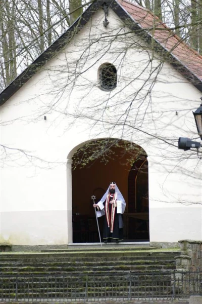 Wielki Czwartek - inscenizacja Drogi Pojmania w wykonaniu Misterników Kaszubskich fot. Leszek Spigarski