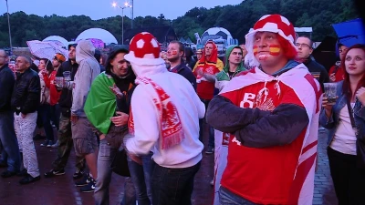 Wspólne kibicowanie Irlandczyków i Hiszpanów