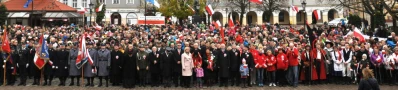 Biało-czerwona parada niepodległościowa w Wejherowie