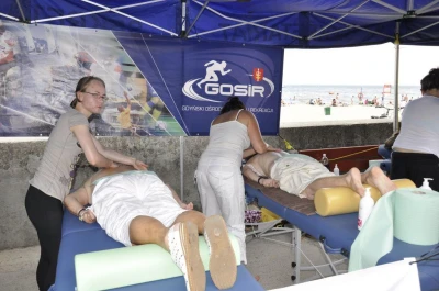 Gdynia: Masażyści mieli pełne ręce roboty