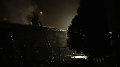 Pożar na ulicy Stefczyka w Wejherowie