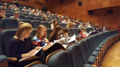 Wielki test języka angielskiego w Wejherowie fot. P. Białk, D. Zaputowicz