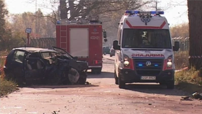 Tragiczny wypadek w Łężycach