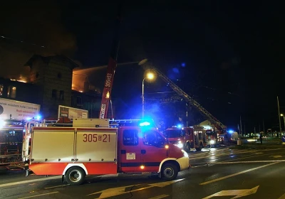 Wielki pożar w Gdańsku. Spłonęła zabytkowa zajezdnia