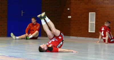 Tytani Wejherowo - rozgrzewka przed meczem -fot. Leszek Spigarski