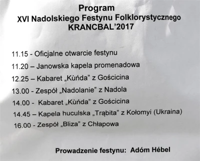 Dni Gniewina 2017. Krancbal w Nadolu