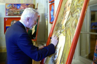 Wernisaż malarstwa Zygmunta Pałasza