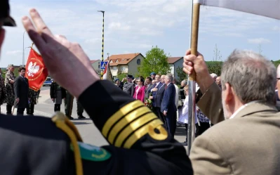 Rondo Tajnej Organizacji Wojskowej Gryf Pomorski – uroczyste otwarcie – fot. Leszek Spigarski