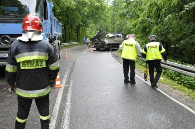 Wejherowo: Zderzenie samochodów ciężarowych