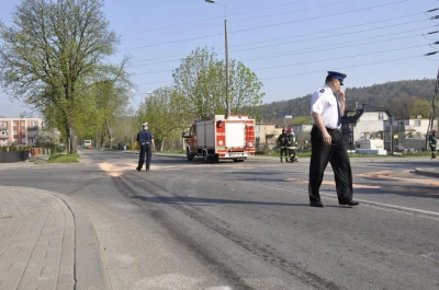 Wejherowo: Wypadek z udziałem policyjnej hondy