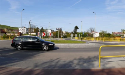 Wejherowskie rondo przed nadaniem imienia 'Gryfa Pomorskiego' - fot. Leszek Spigarski.