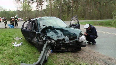 Wypadek na skrzyżowaniu - Wielka Piaśnica