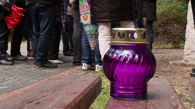 Wizyta rodzin biorących udział w Marszu Śmierci