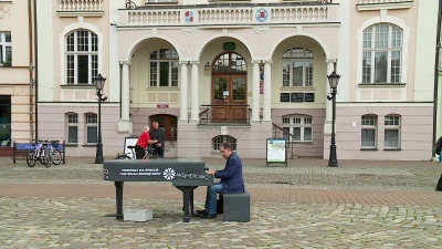 Zewnętrzny fortepian w Wejherowie
