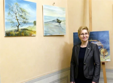 Wernisaż wystawy malarskiej pleneru w Sasinie