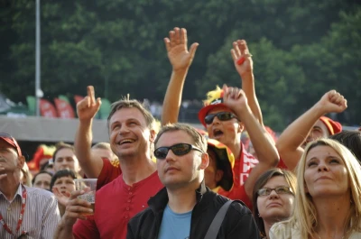 Mecz Hiszpania-Włochy. Tłumy w Fan Zone