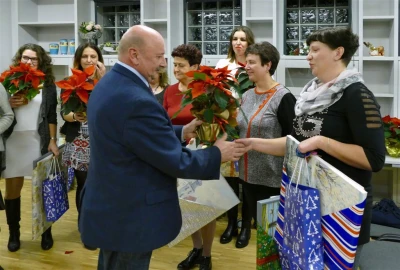 Dyrektor biblioteki w Bolszewie przechodzi na emeryturę (fot. Leszek Spigarski)