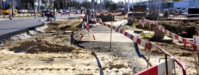 Remont al. Zwycięstwa przy CH Klif