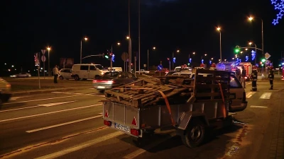 Wypadek na rondzie Solidarności