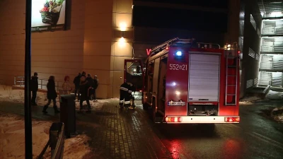 BWM spłonęło na parkingu