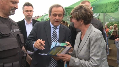 Michel Platini w Alei Gwiazd we Władysławowie