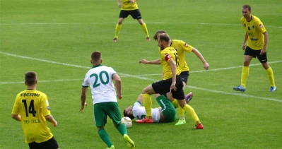 Gryf Wejherowo - Warta Poznań  0 : 1 na Wzgórzu Wolności. Fot. Leszek Spigarski.