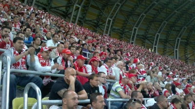 Kibice podczas meczu Polska-Niemcy