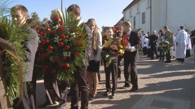 Uroczystości pogrzebowe prof. Gerard Labuda z udziałem Donalda Tuska
