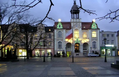 Świąteczne iluminacje Wejherowa rok 2004 i 2005 fot. Leszek Spigarski