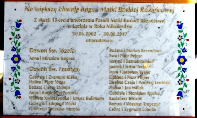 Luzino – 15-lecie parafii Matki Bożej Różańcowej, poświęcenie dzwonów – fot. Leszek Spigarski