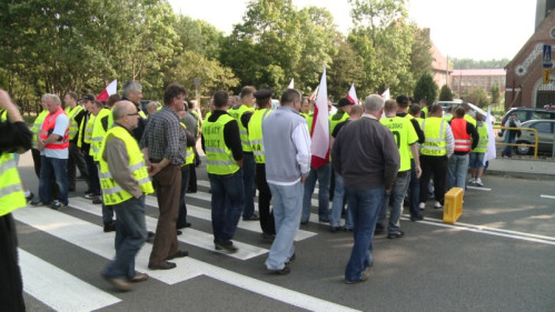 Protest rybaków na krajowej szóstce