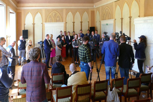 Konferencja prasowa w Wejherowie w sprawie elektrowni jądrowej 