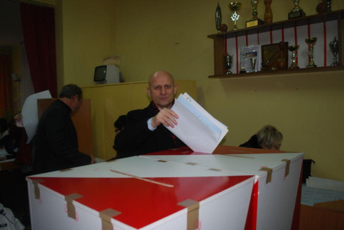 Powiat Wejherowski: Starosta głosował w Wejherowie, w obwodzie nr 15