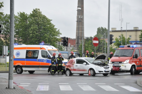 Wypadek na rondzie Solidarności