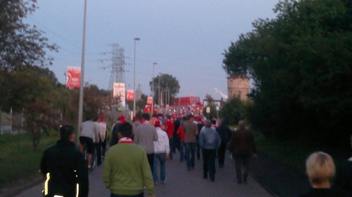 Kibice podczas meczu Polska-Niemcy