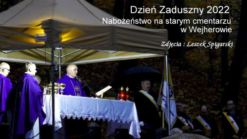Dzień Zaduszny - nabożeństwo na starym cmentarzu w Wejherowo