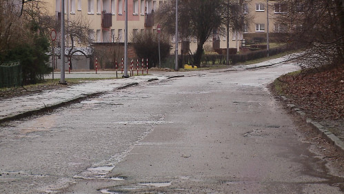 Ulica Zamkowa przed remontem i podpisanie umowy 