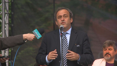 Michel Platini w Alei Gwiazd we Władysławowie