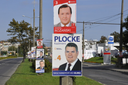 Plakaty wyborcze zasypały trójmiasto
