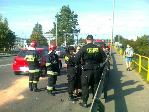 Wypadek na rumskim wiadukcie