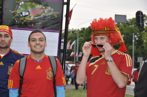Mecz Hiszpania-Włochy. Tłumy w Fan Zone